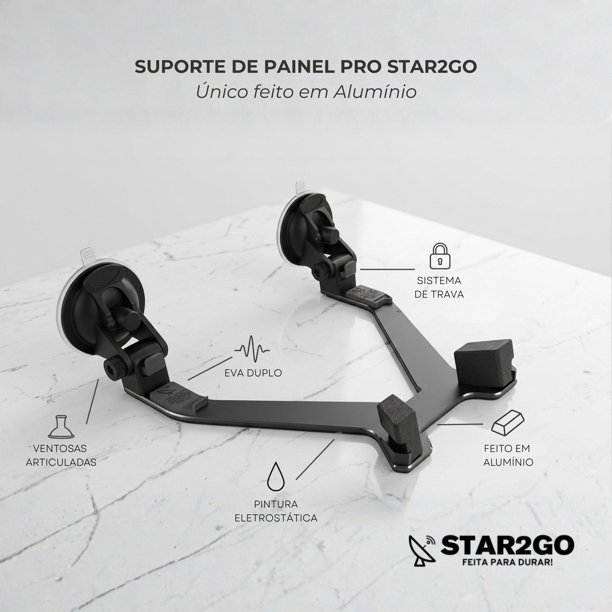 Suporte de Painel PRO (Alumínio) Star2Go