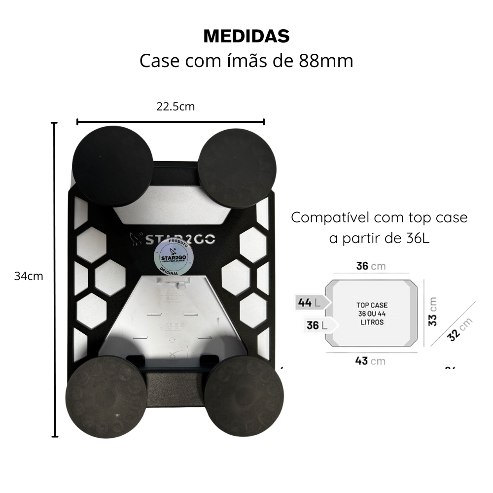 Kit Star2Go Case Mini para Motos