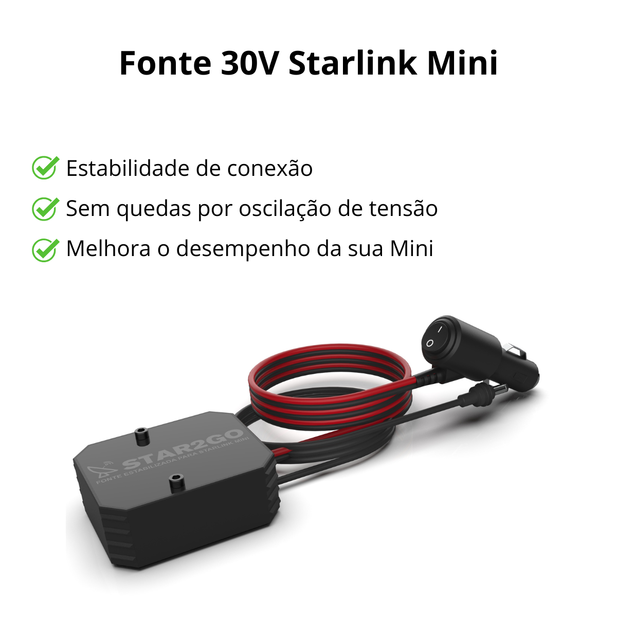 Fonte 30v para Starlink Mini