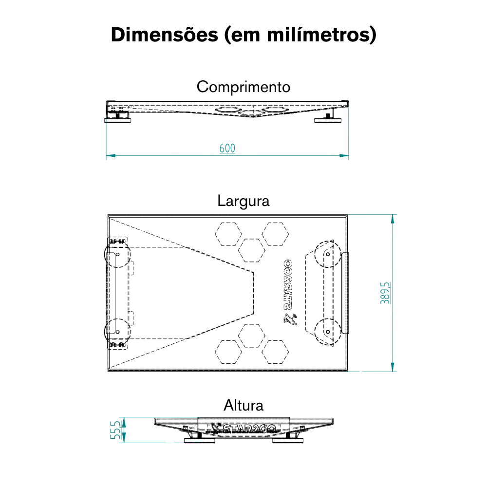 Kit Case Geração 3 + Fonte Veicular 12v - Star2Go