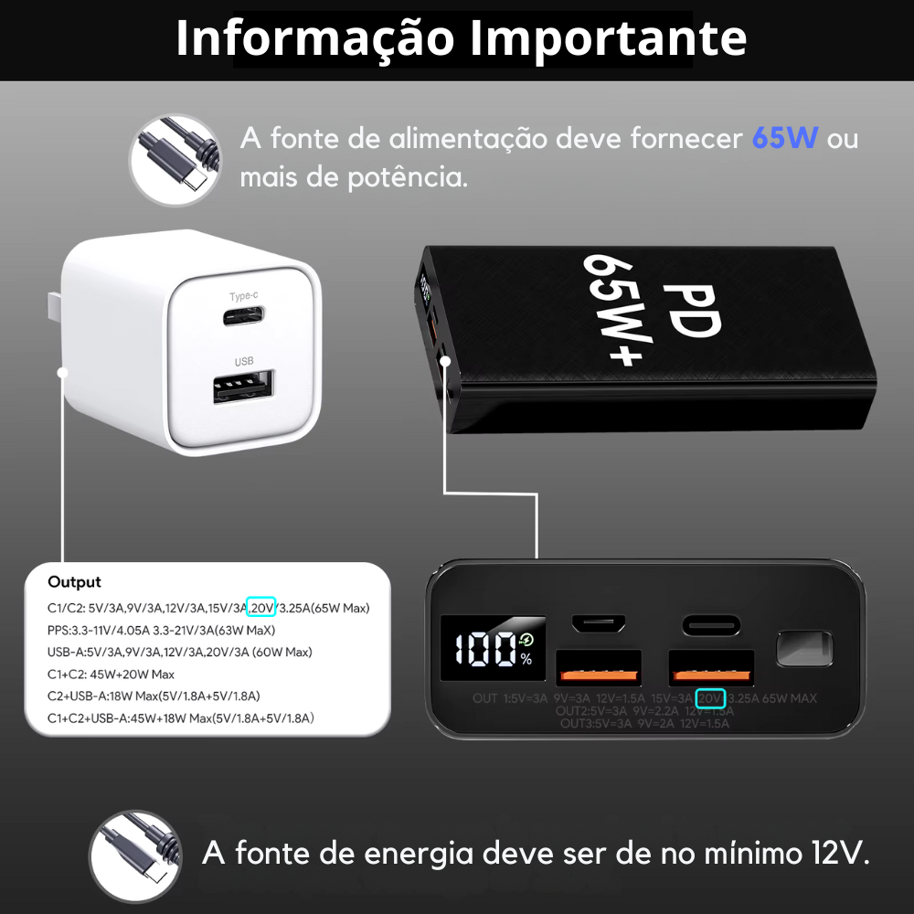 Cabo P4 para USB C (5m) - Star2Go