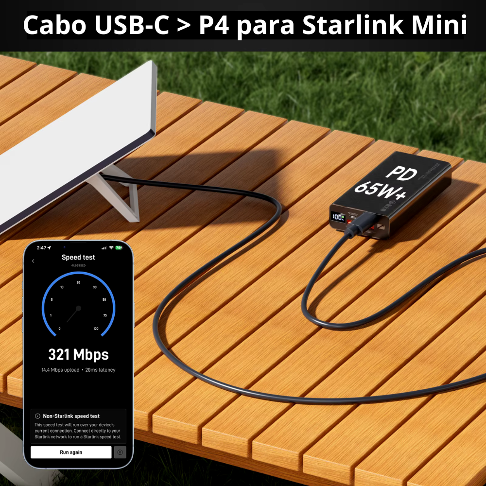 Cabo P4 para USB C (5m) - Star2Go