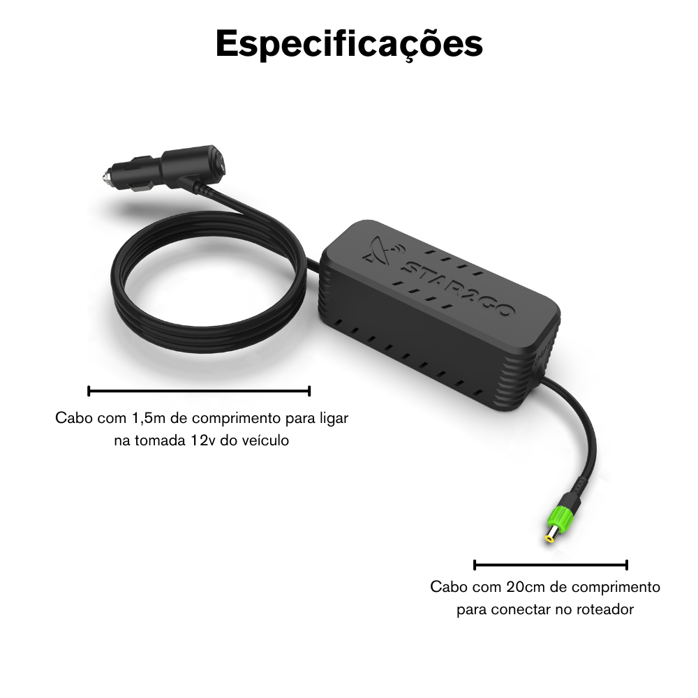 Fonte Veicular para Starlink Geração 3 (Gen3) - Star2Go