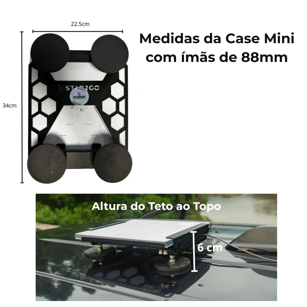 Case Veicular Star2Go PRO para Starlink Mini