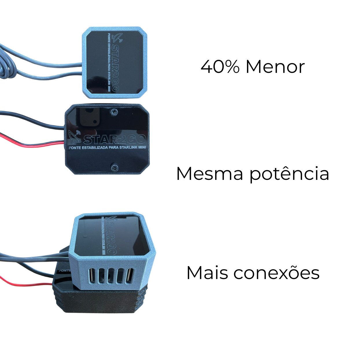 Nova Fonte 30v para Starlink Mini